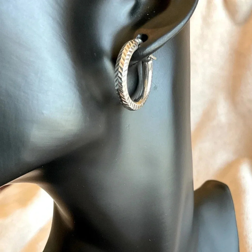 Sterling Silver (925) Hoop Earrings